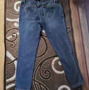 Womens Maternity, Stretch Waist, Elastic Band, Low Rise, Large Blue Jeans